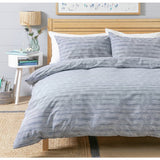 Habitat blue white stripe bedding set single - British product