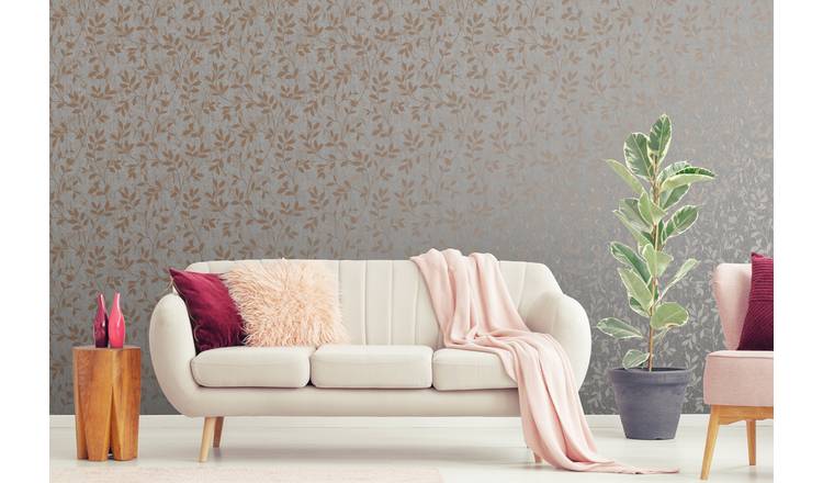 Superfresco Milan wallpaper rose gold W52cm x L10m - British product