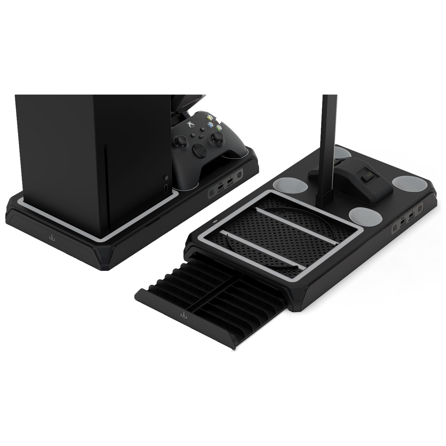 iMP DLX Multi-Function Stand for Xbox with battery packs (British brand)