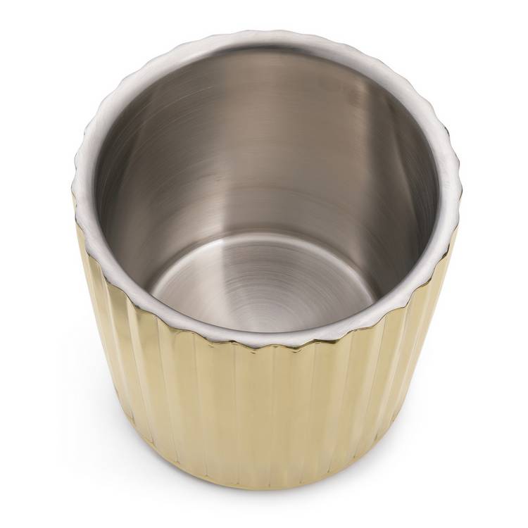 Habitat gold tone ice bucket 20cm, imported from the UK