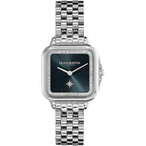 Olivia Burton blue dial stainless steel watch, UK version