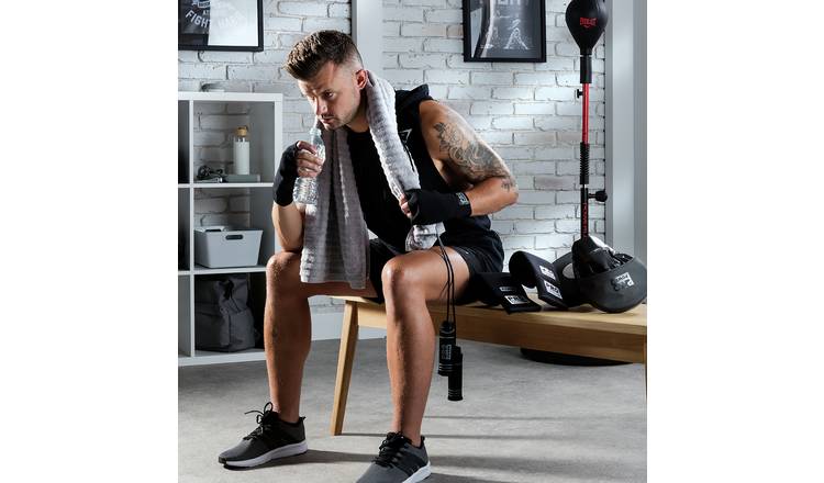 Pro Power Boxing Set black pads gloves skipping rope (British brand)