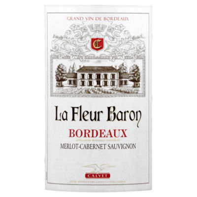 Calvet La Fleur Baron Merlot-Cabernet Sauvignon Vin Rouge Bordeaux 75cl