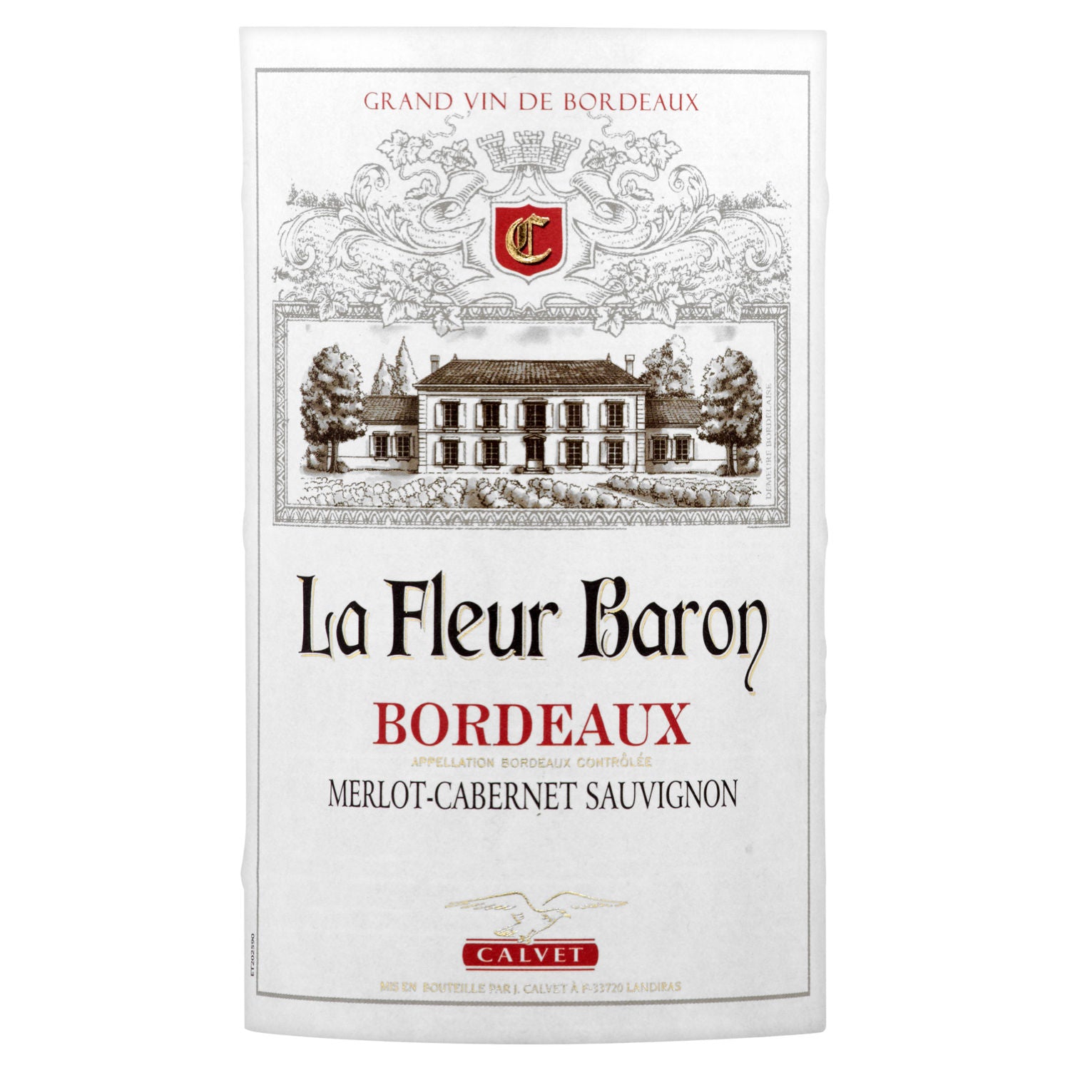 Calvet La Fleur Baron Bordeaux Merlot-Cabernet Sauvignon red wine 75cl - British product