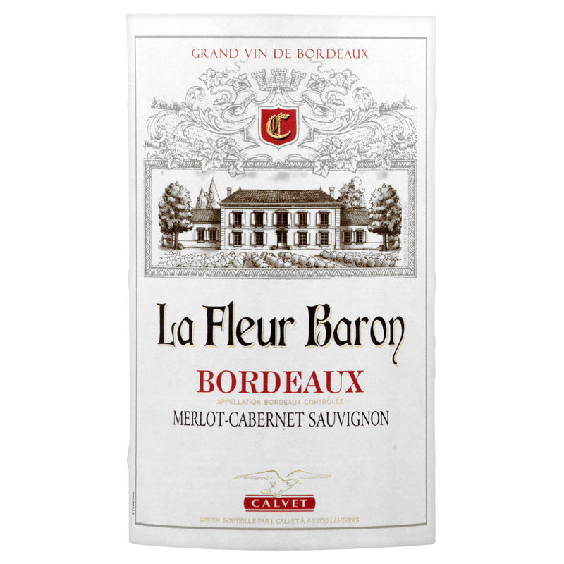 Calvet La Fleur Baron Bordeaux Merlot-Cabernet Sauvignon red wine 75cl - British product