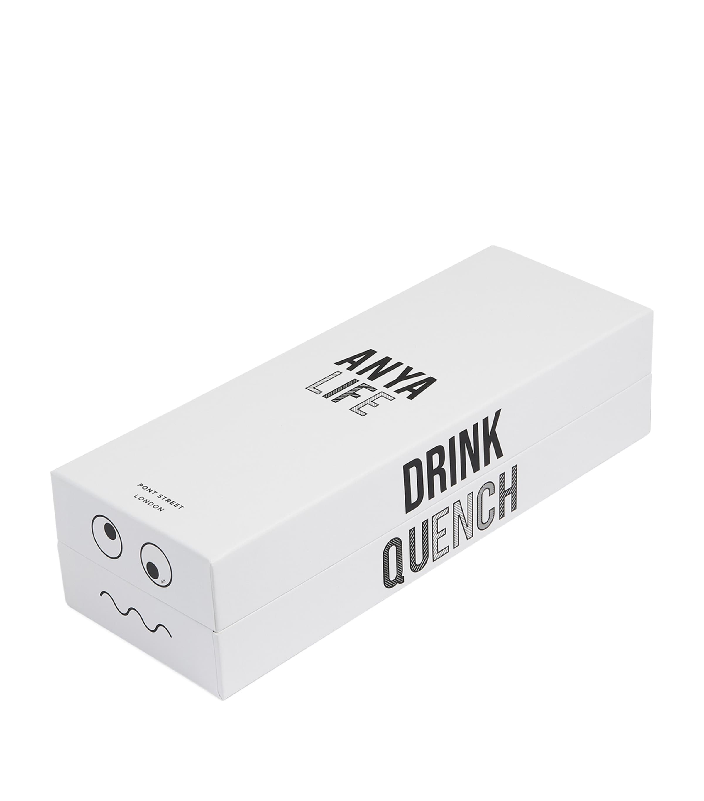 Anya Hindmarch insulated stainless steel water bottle with Eyes motif 500ml - British product