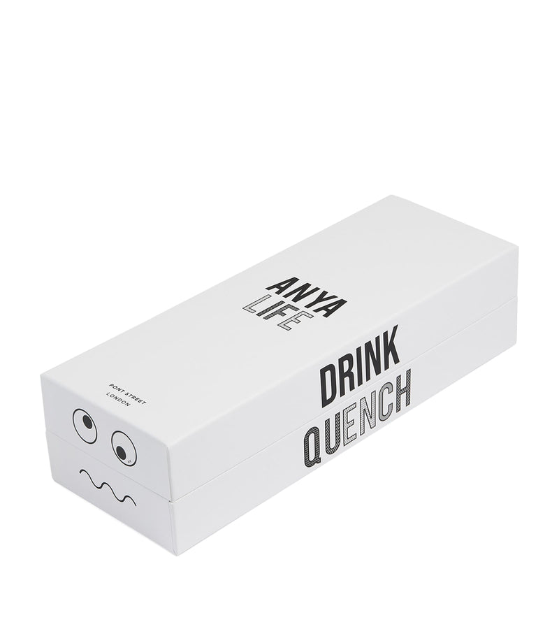 Anya Hindmarch insulated stainless steel water bottle with Eyes motif 500ml - British product