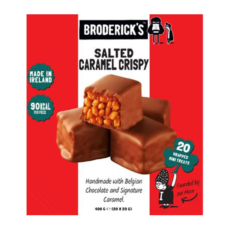 Broderick Brothers salted caramel crispy chocolate chunks 400g - British product