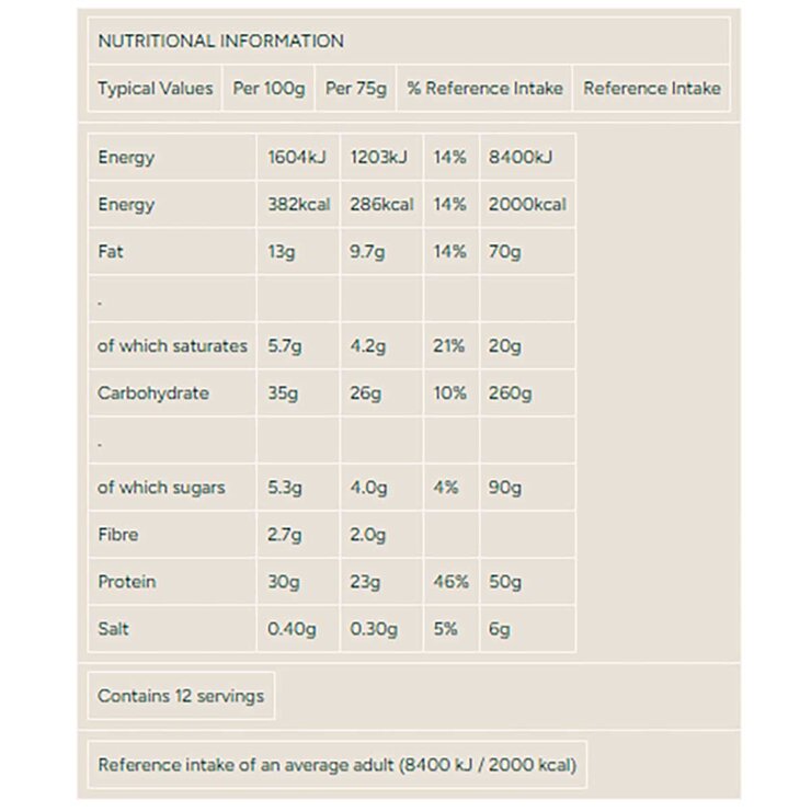 My Protein chocolate brownie protein bar 12x75g (British brand)
