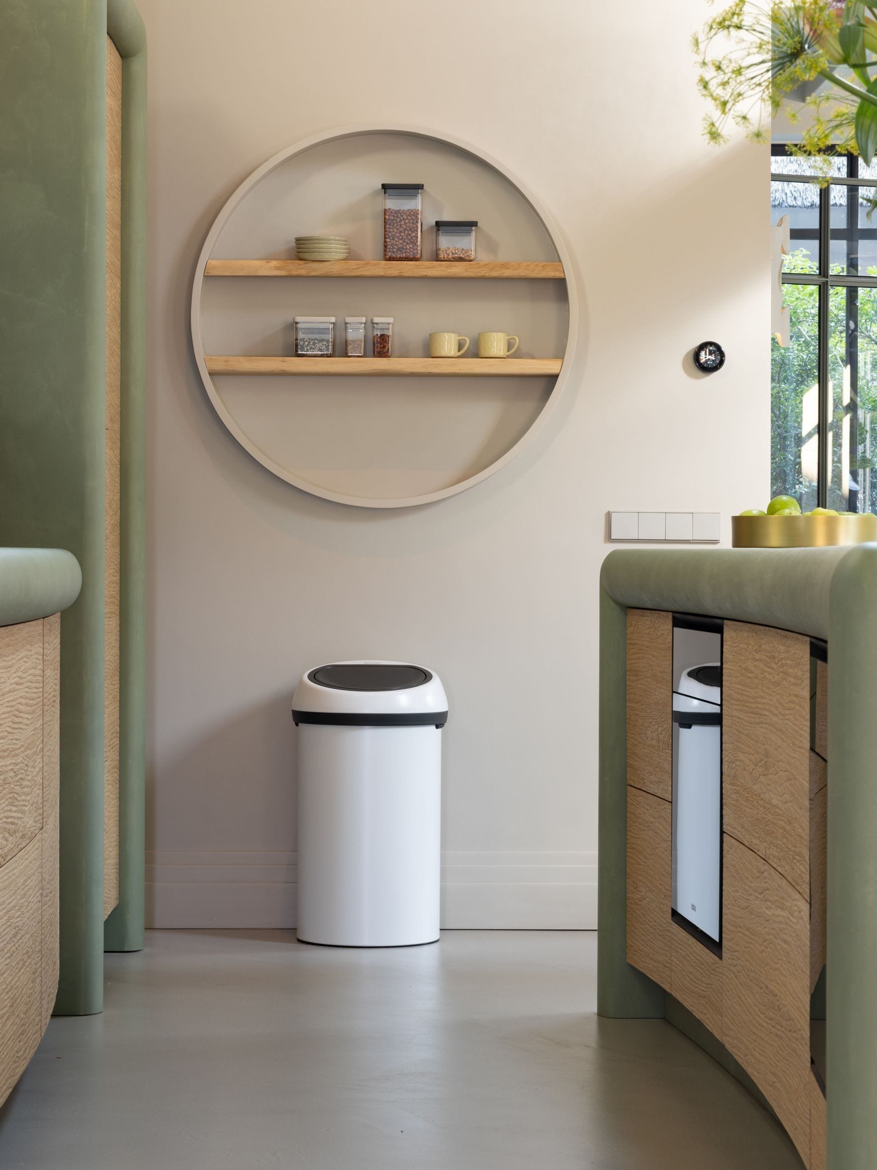 Brabantia Cream Touch Bin 60L - British product