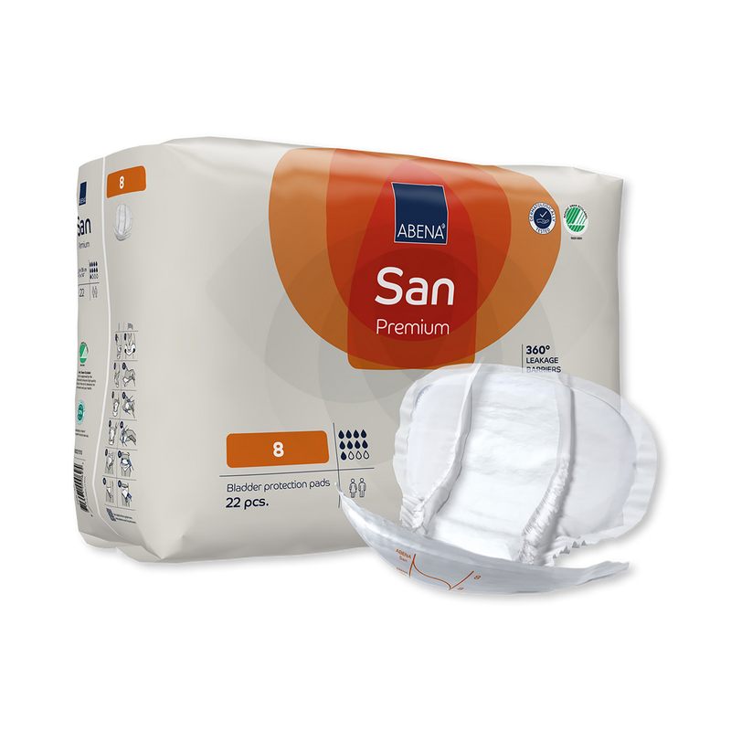 ABENA San Premium 8 incontinence pad 22 pack (British brand)
