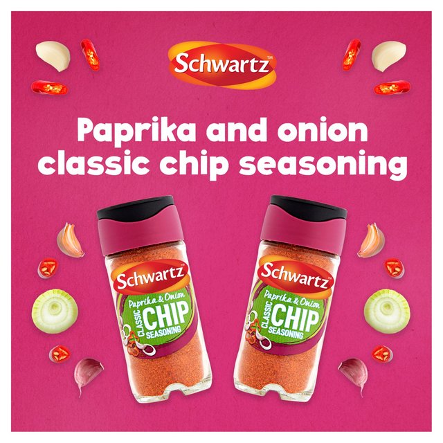 Schwartz Paprika & Onion Classic Chip Seasoning Jar   55g GOODS M&S   