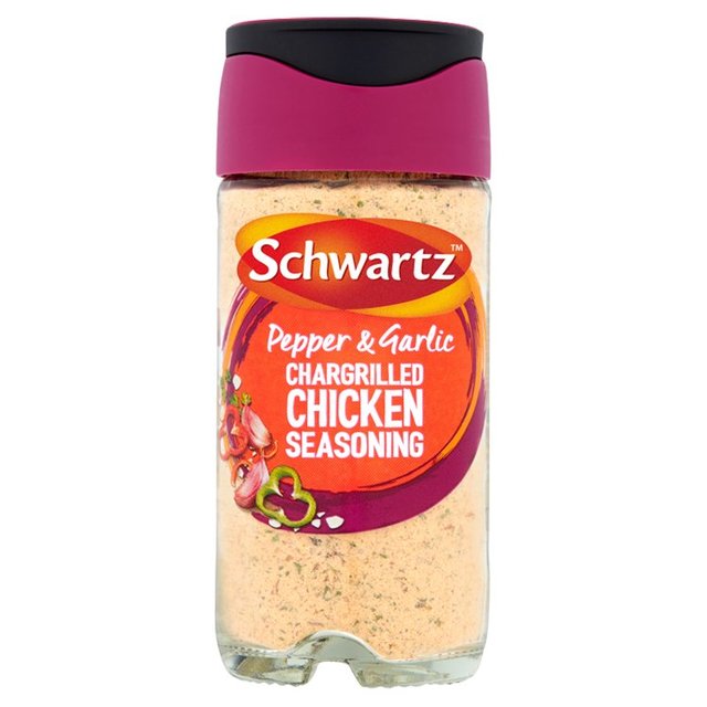 Schwartz Pepper & Garlic Chargrilled Chicken Seasoning Jar   51g GOODS M&S   