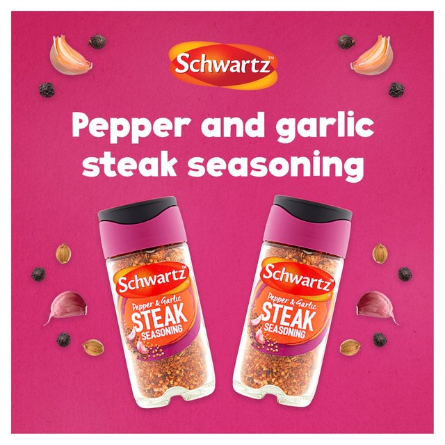 Schwartz Pepper & Garlic Steak Seasoning Jar   46g GOODS M&S   