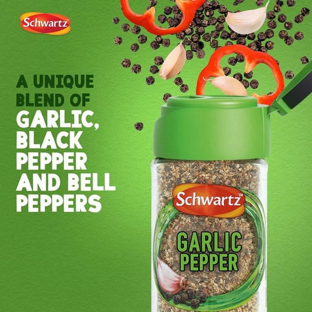 Schwartz Garlic Pepper Jar   45g