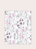 Laura Ashley Wild Meadow A4 wallpaper sample in pale purple - British product