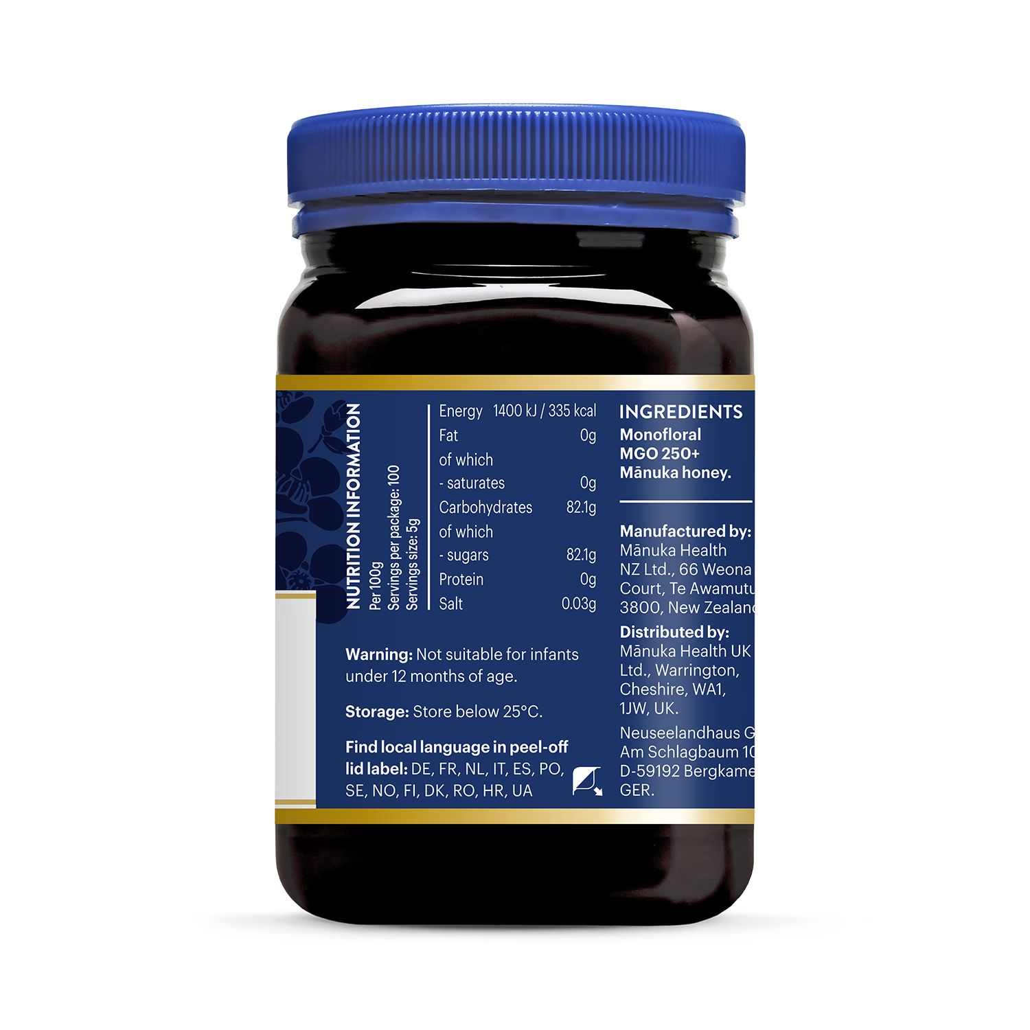 Manuka Health MGO 250+ Manuka honey 500g - British product