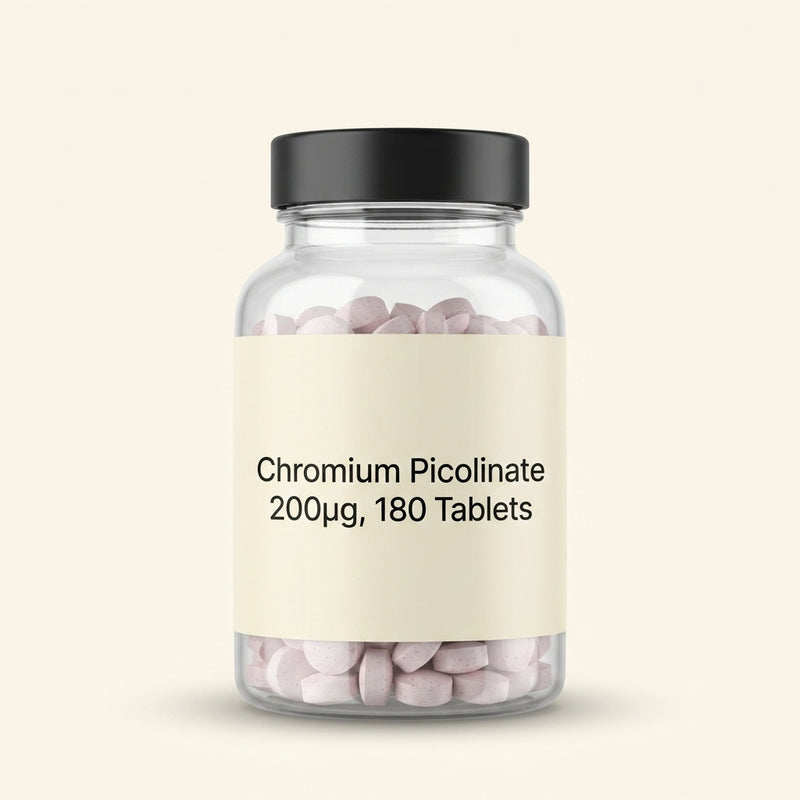 Holland & Barrett chromium picolinate tablets 200µg (British brand)