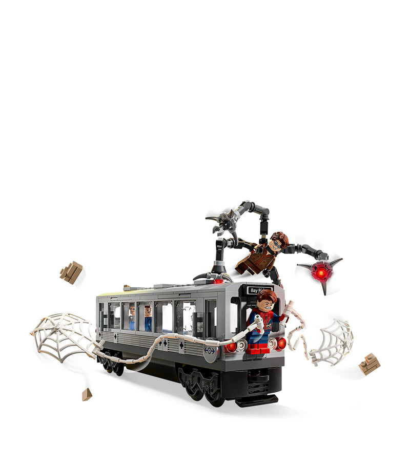Lego Marvel Spider-Man vs. Doc Ock Subway Train Scene building set, UK version
