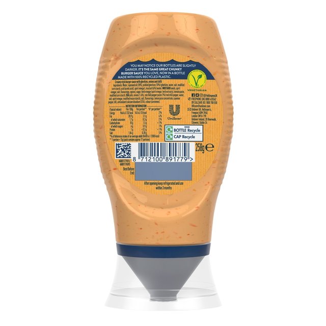 Hellmann's Chunky Burger Sauce   250ml GOODS M&S   