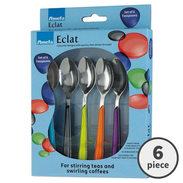 Amefa Eclat Multi-Colour Teaspoons   6 per pack GOODS M&S   