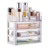 Livingandhome 4-Tier Makeup Organizer with Drawers