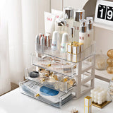 Livingandhome 4-Tier Makeup Organizer with Drawers