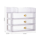 Livingandhome 4-Tier Makeup Organizer with Drawers