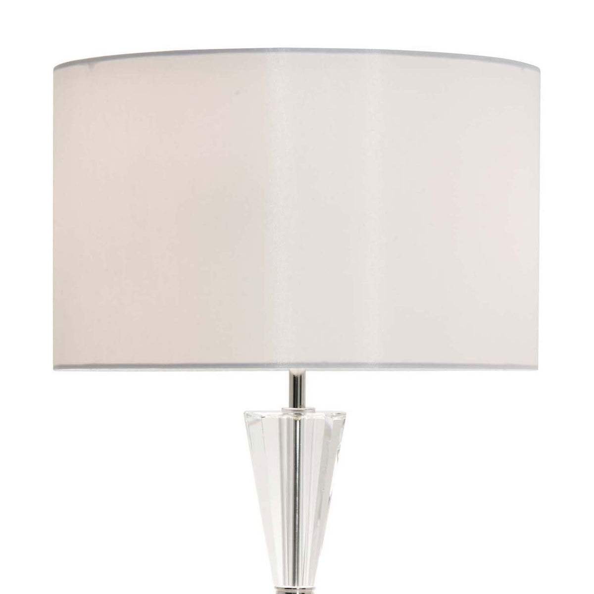 Risha Crystal Table Lamp with Ivory Faux Silk Shade GOODS Costco UK