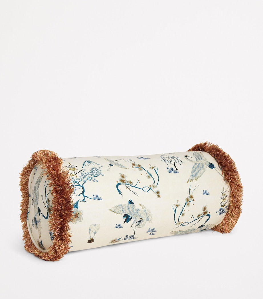 Poodle & Blonde Food Babies bolster cushion 25cm x 60cm, imported from the UK