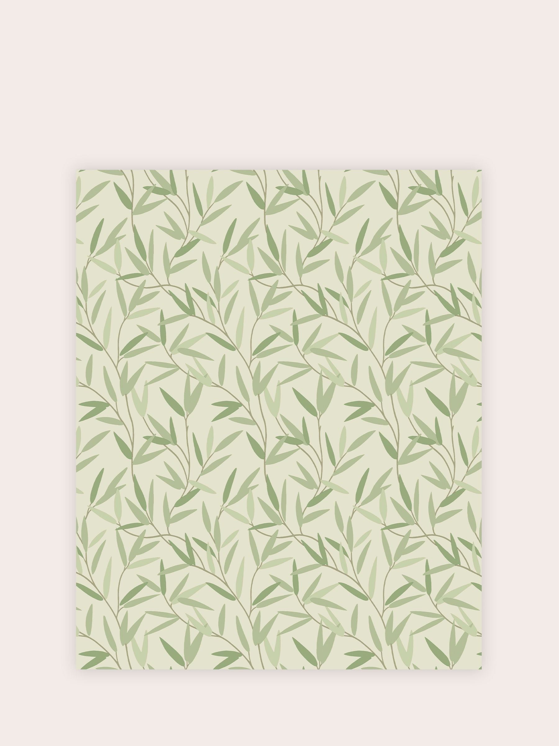 Laura Ashley Weidenblatt Tapetenmuster A4, UK-Version