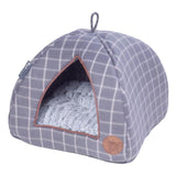 Petface Grey Check Igloo Cat Bed GOODS M&S   