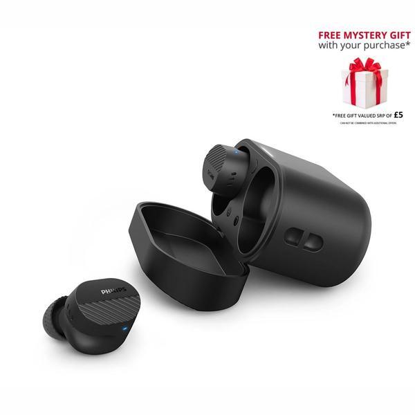 Philips TAT5000 true wireless earbuds black (British brand)