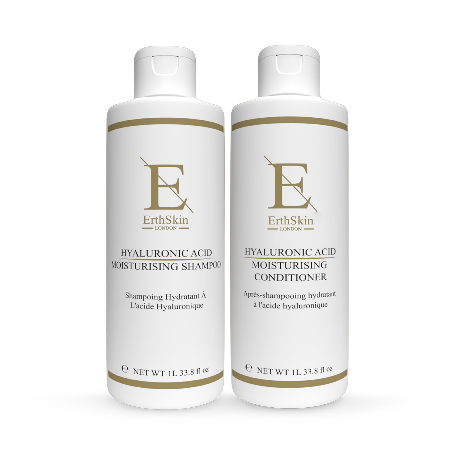 Erth Skin London Hyaluronic Acid Shampoo and Conditioner set 1L each (British brand)