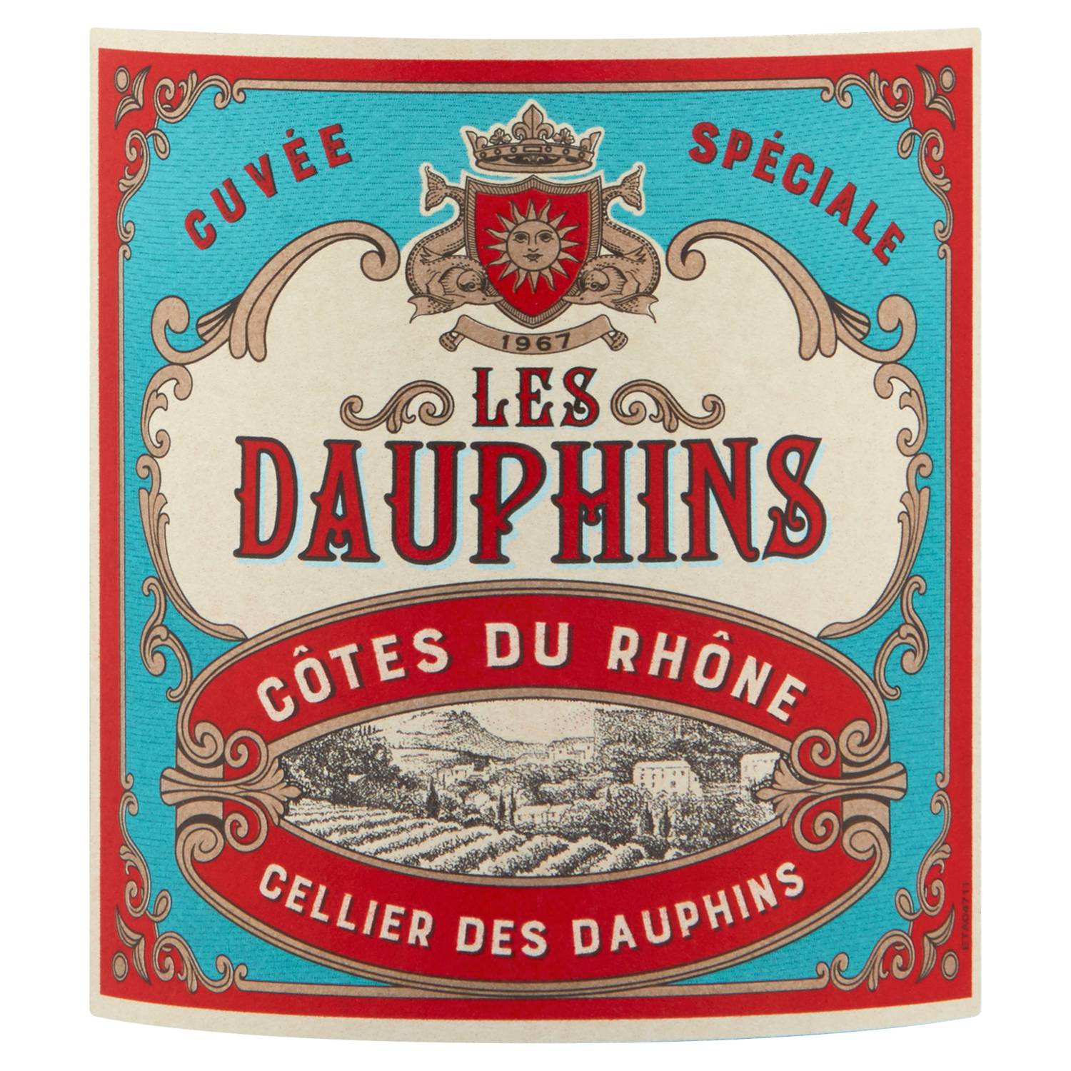 Les Dauphins Côtes du Rhône Réserve 750ml, imported from the UK