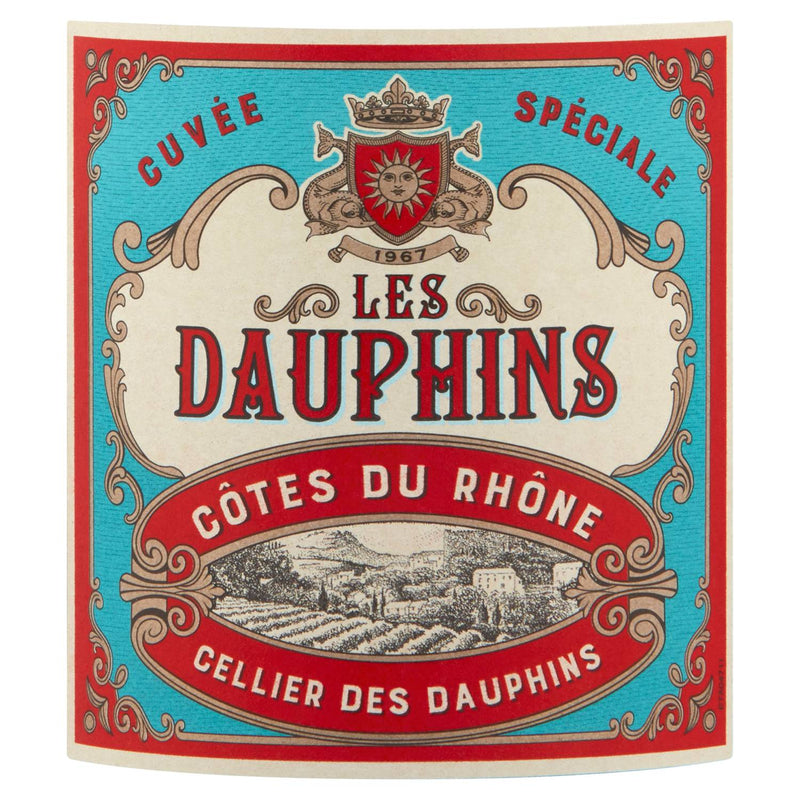 Les Dauphins Côtes du Rhône Réserve 750ml, imported from the UK