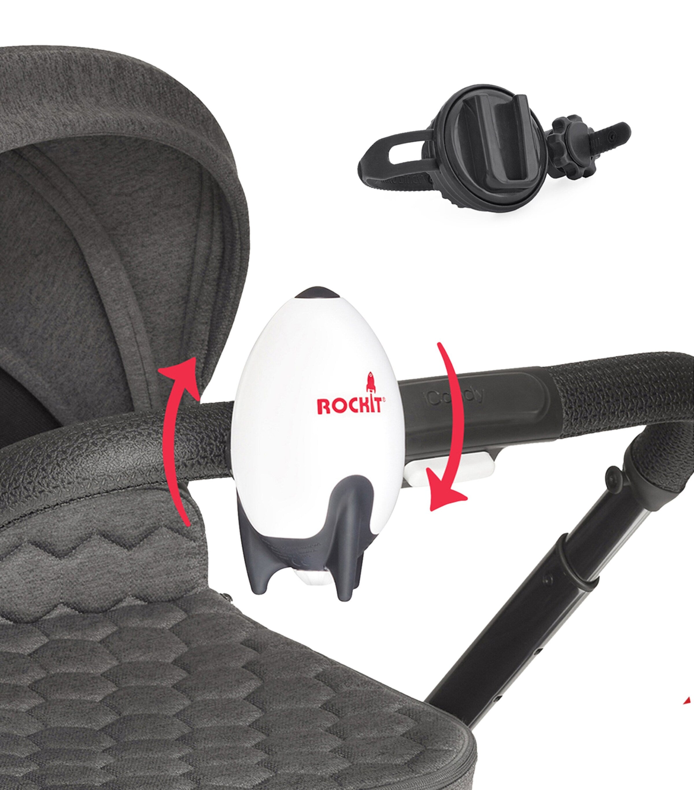Rockit portable baby rocker with 388g USB-C rechargeable stroller bracket (British brand)
