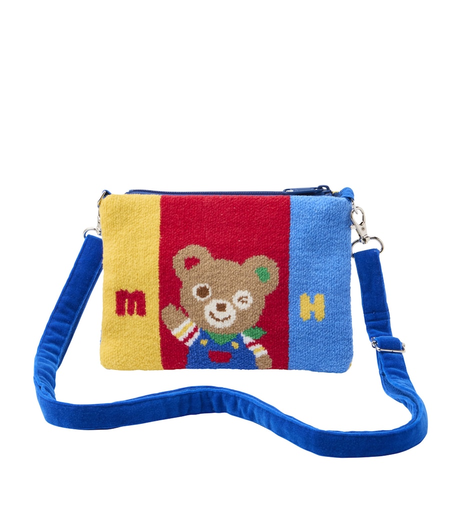 Miki House cotton chenille shoulder bag, imported from the UK