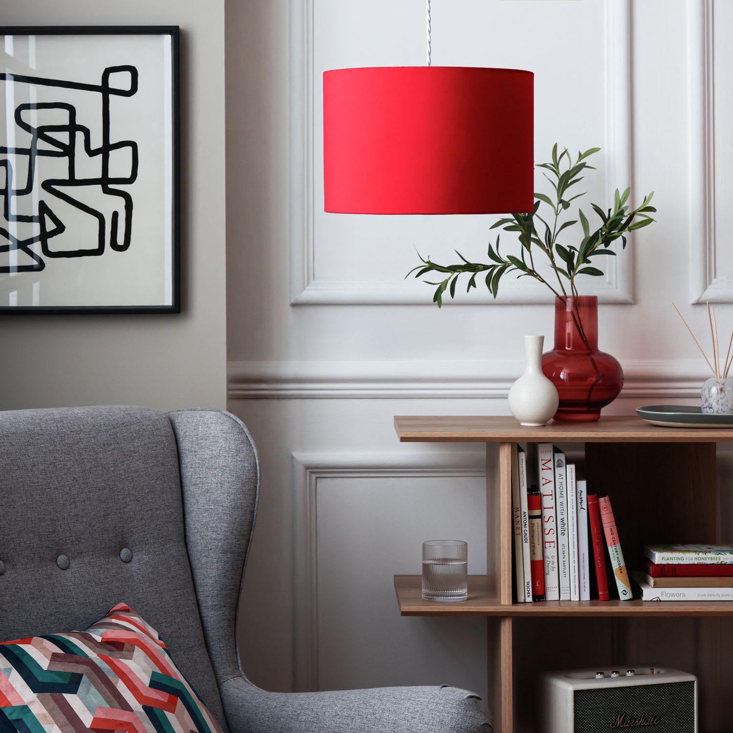 Argos Home Red Easy Fit Lampshade - 30cm