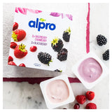 Alpro Raspberry-Cranberry & Blackberry Yoghurt Alternative   4 x 125g GOODS M&S   