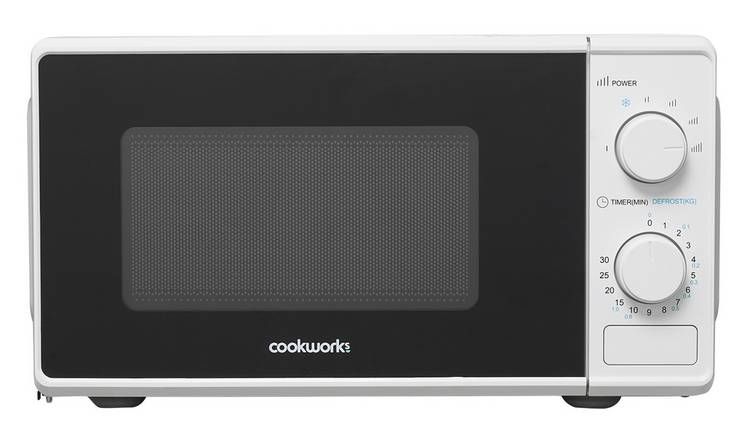 Cookworks 700W Manual Microwave - White