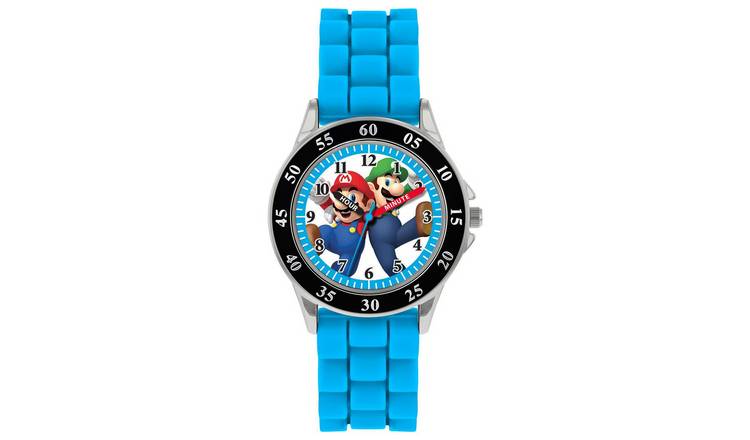 Nintendo Mario time teacher watch with silicone strap, imported from the UK