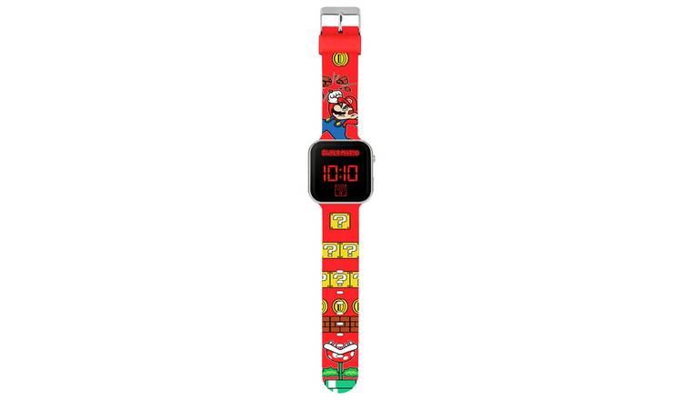 Nintendo Super Mario LED watch red one size, imported from the UK