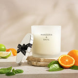 Habitat candle with lid mandarin and basil - British product