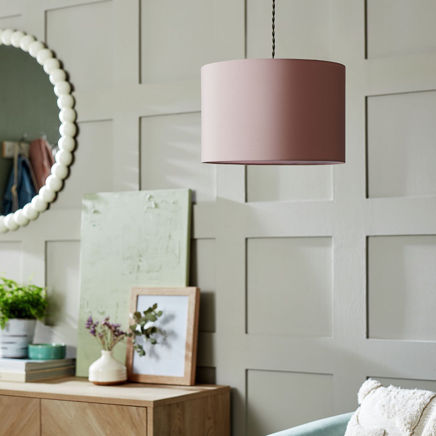 Argos Home Pink Easy Fit Lampshade - 30cm