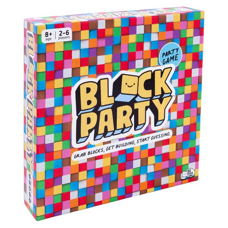 Big Potato Block Party game with wooden blocks - British product