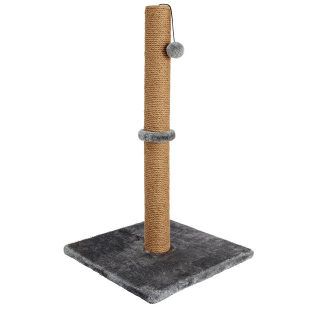 Scratch post extra tall grey 74cm - British product