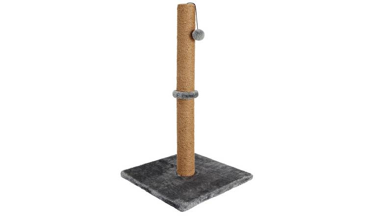 Scratch post extra tall grey 74cm - British product