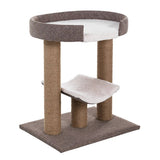 Cat scratching post with bed grey compact H53.5cm British brand