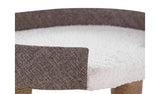 Cat scratching post with bed grey compact H53.5cm British brand
